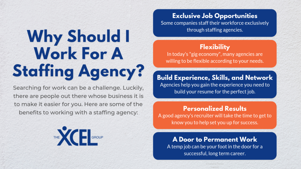 July 2019 Infographic - Why Should I Work For A Staffing Agency